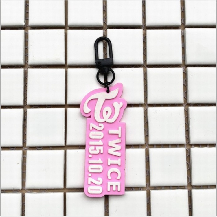 TWICE  zipper Pull head Book bag pendant keychain 3.5X7CM 11G price for 5 pcs