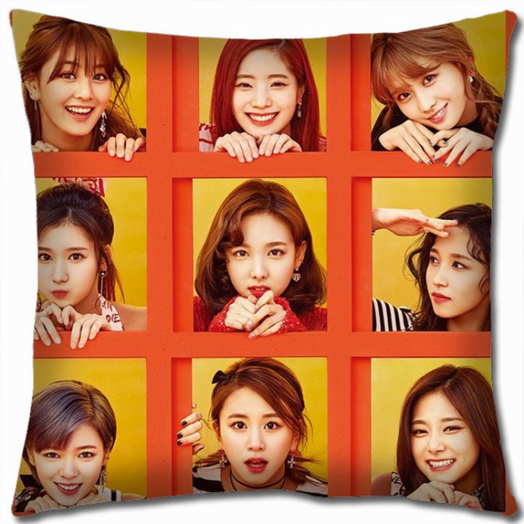 TWICE Double-sided full color Pillow Cushion 45X45CM TW-17 NO FILLING