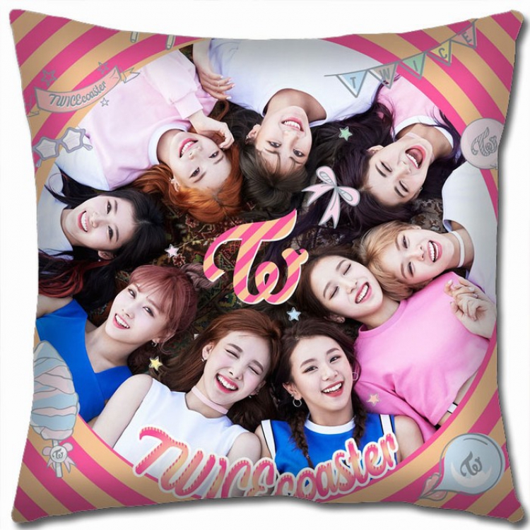 TWICE Double-sided full color Pillow Cushion 45X45CM TW-6 NO FILLING