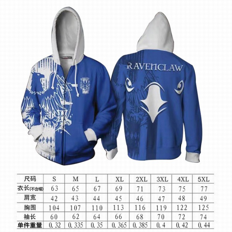 Harry Potter Hoodie zipper sweater coat S-M-L-XL-XXL-3XL-4XL-5XL price for 2 pcs preorder 3 days Style C