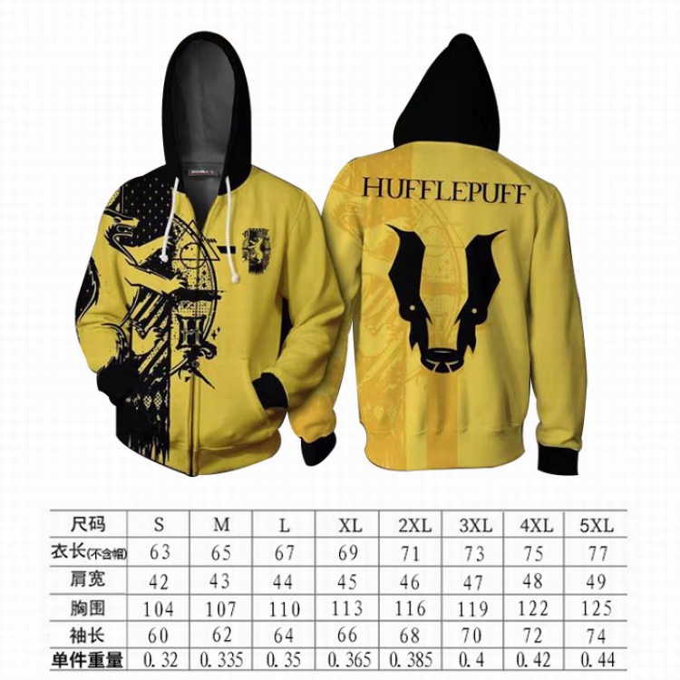 Harry Potter Hoodie zipper sweater coat S-M-L-XL-XXL-3XL-4XL-5XL price for 2 pcs preorder 3 days Style A