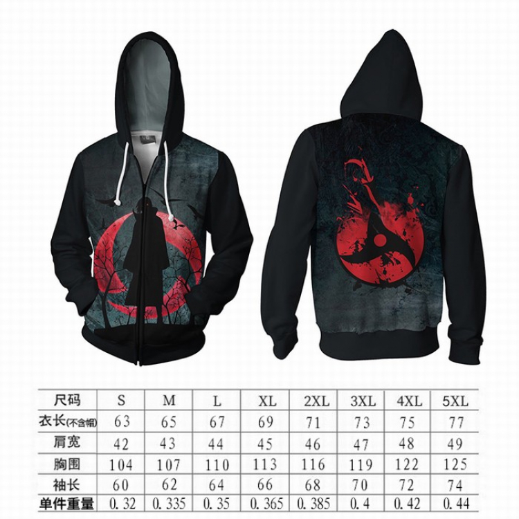 Naruto Hoodie zipper sweater coat S-M-L-XL-XXL-3XL-4XL-5XL price for 2 pcs preorder 3 days Style A