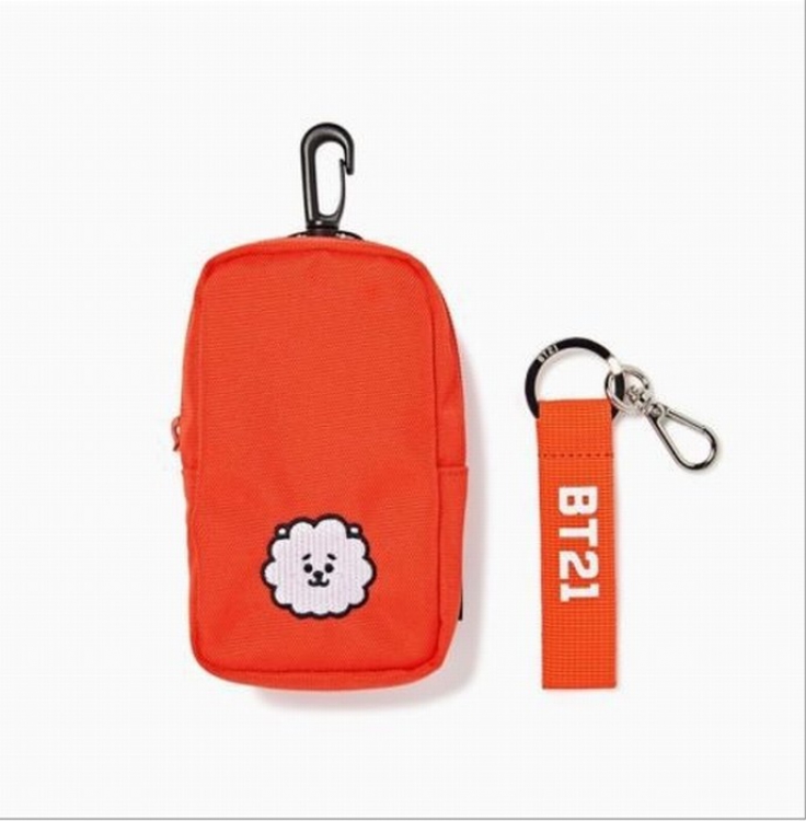 BTS BT21 Coin Purse Card Bag Waist Bag Pendant Bag 17X9CM price for 3 pcs preorder 3days Style B