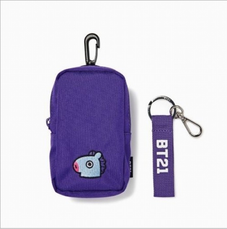 BTS BT21 Coin Purse Card Bag Waist Bag Pendant Bag 17X9CM price for 3 pcs preorder 3days Style C