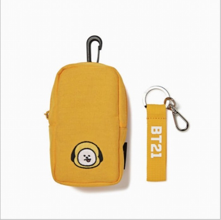 BTS BT21 Coin Purse Card Bag Waist Bag Pendant Bag 17X9CM price for 3 pcs preorder 3days Style E