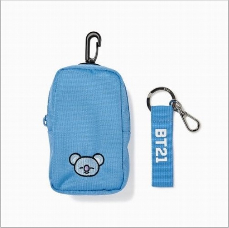 BTS BT21 Coin Purse Card Bag Waist Bag Pendant Bag 17X9CM price for 3 pcs preorder 3days Style F