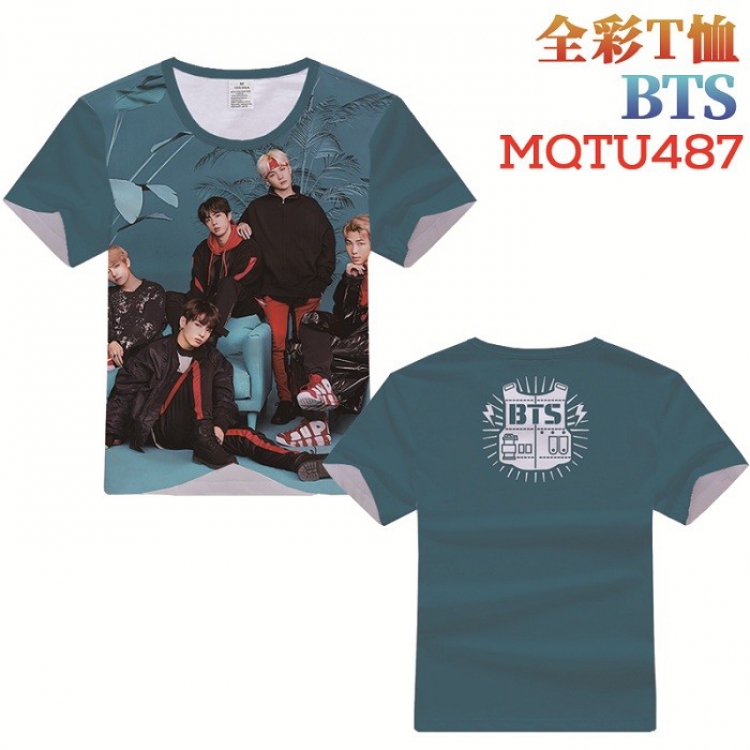 BTS Full Color Printing Short sleeve T-shirt S M L XL XXL XXXL MQTU487