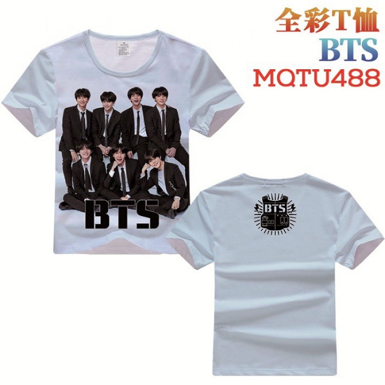 BTS Full Color Printing Short sleeve T-shirt S M L XL XXL XXXL MQTU488