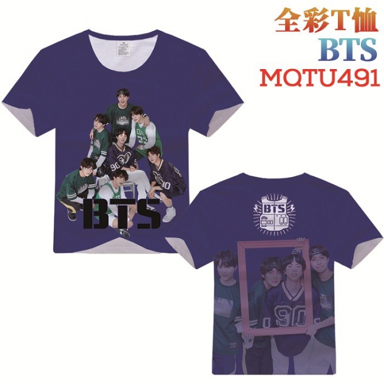 BTS Full Color Printing Short sleeve T-shirt S M L XL XXL XXXL MQTU491