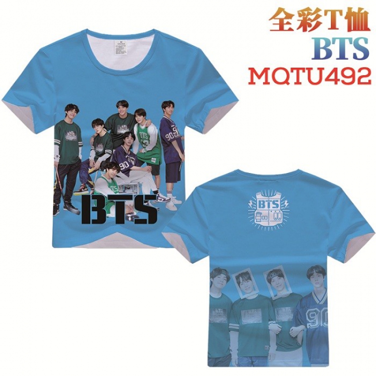 BTS Full Color Printing Short sleeve T-shirt S M L XL XXL XXXL MQTU492