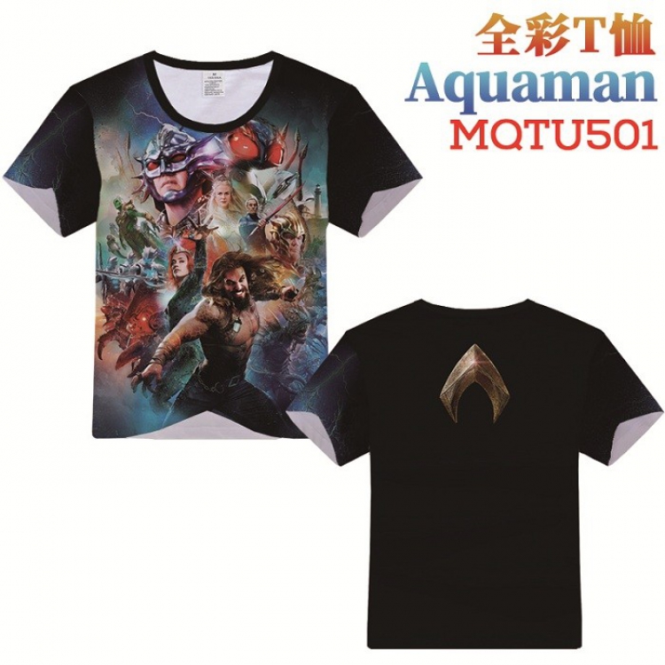 Aquaman Full Color Printing Short sleeve T-shirt S M L XL XXL XXXL MQTU501