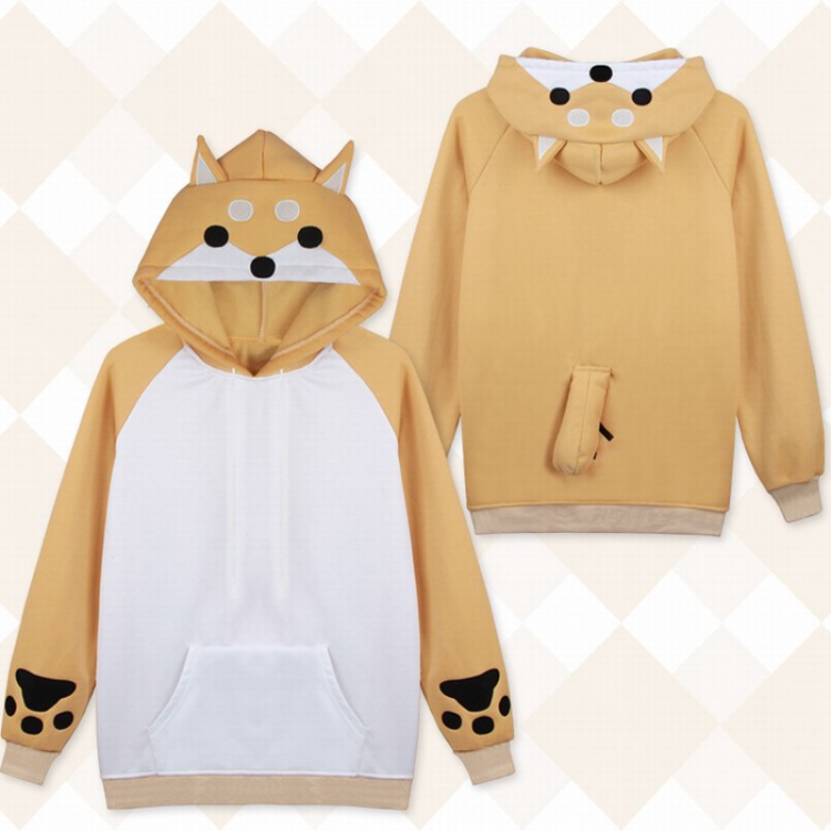 Shiba Inu Yellow hooded pullover Sweatshirt Hoodie S M L XL 2XL