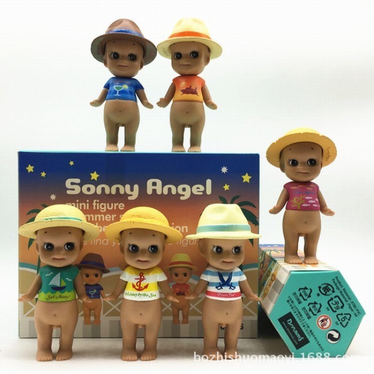 Sonny Angel BB doll Caribbean Sea a set of 6 models Blind box independent packaging Figure Decoration 7-9CM