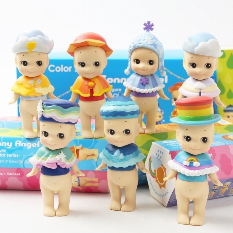 Sonny Angel BB doll Weather series a set of 7 models Blind box independent packaging Figure Decoration 7-9CM