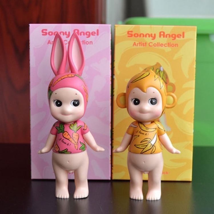 Sonny Angel BB doll Monkey Artists series a set of 2 models Blind box independent packaging Figure Decoration 7-9CM