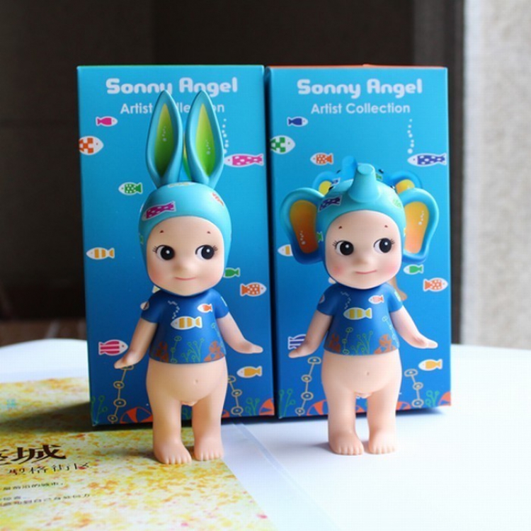Sonny Angel BB doll blue ocean series a set of 2 models Blind box independent packaging Figure Decoration 7-9CM