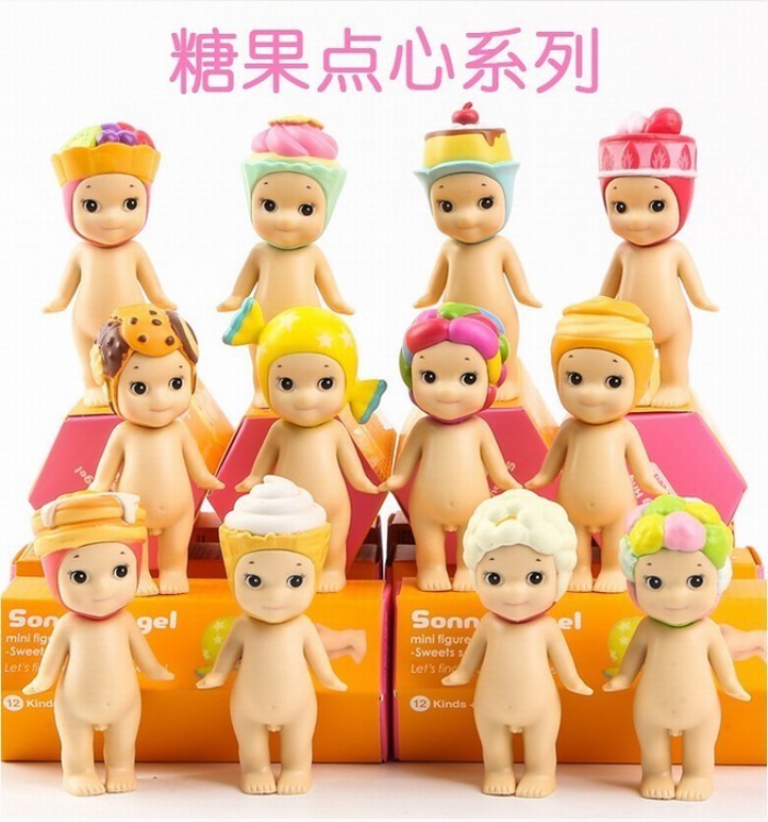 Sonny Angel BB doll Candy snack series a set of 12 models Blind box independent packaging Figure Decoration 7-9CM