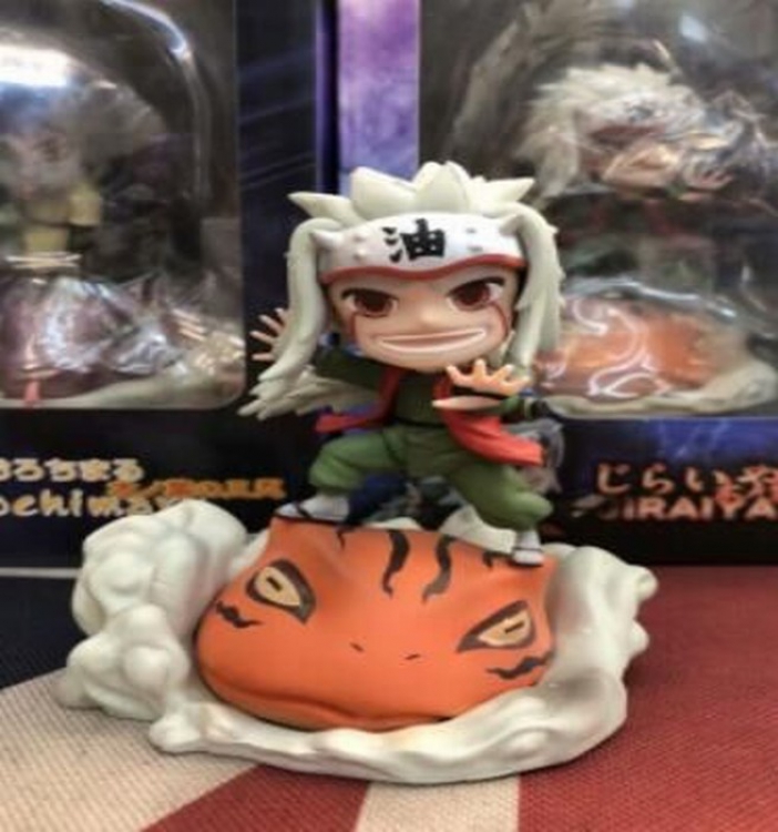 Naruto Q version Jiraiya Changeable face Boxed Figure Decoration 10CM a box of 48