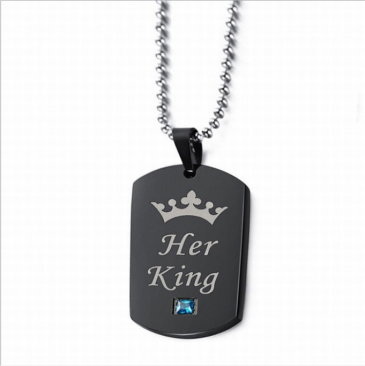 Crown couple  Her King Necklace pendant price for 5 pcs