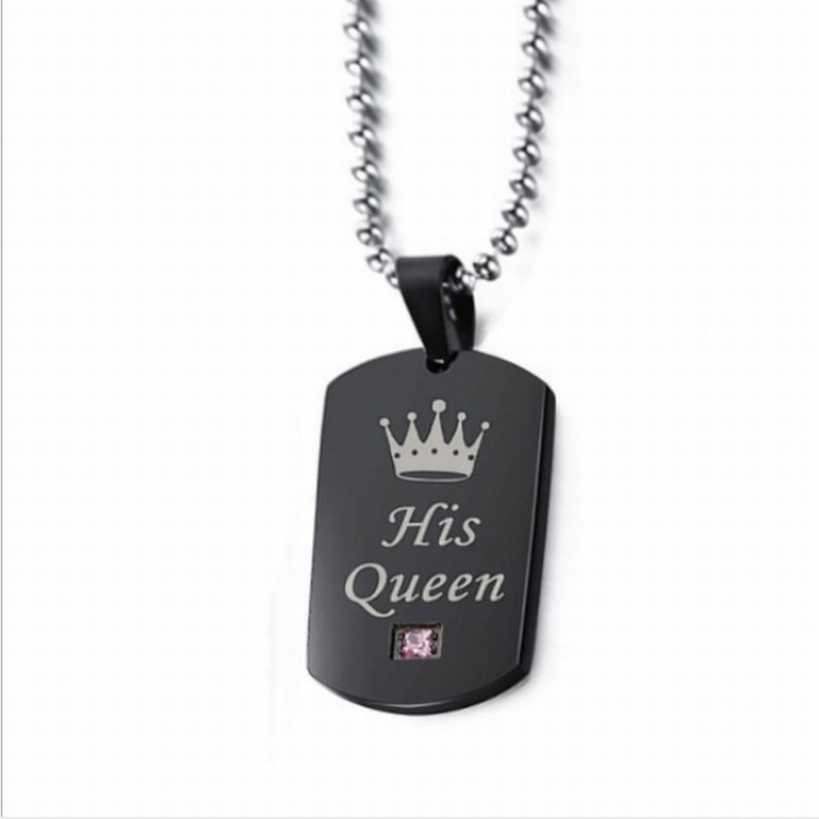 Crown couple His Queen Necklace pendant price for 5 pcs