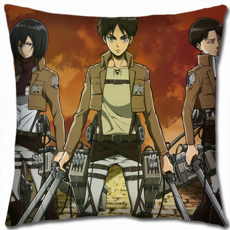 Shingeki no Kyojin Double-sided full color Pillow Cushion 45X45CM J12-103 NO FILLING