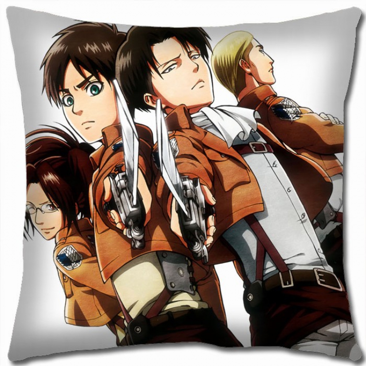 Shingeki no Kyojin Double-sided full color Pillow Cushion 45X45CM J12-15 NO FILLING