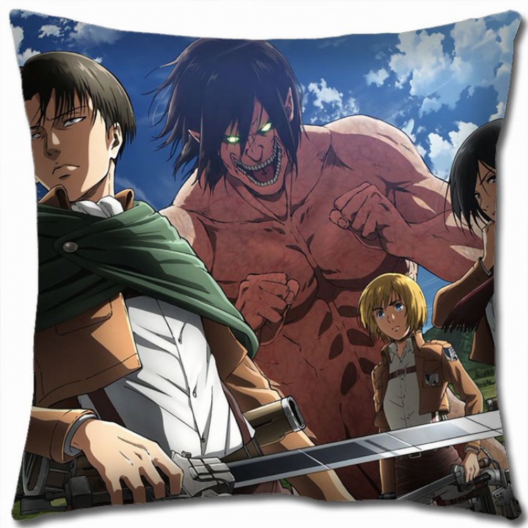 Shingeki no Kyojin Double-sided full color Pillow Cushion 45X45CM J12-25 NO FILLING