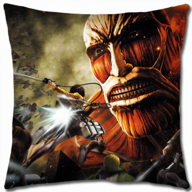 Shingeki no Kyojin Double-sided full color Pillow Cushion 45X45CM J12-30 NO FILLING