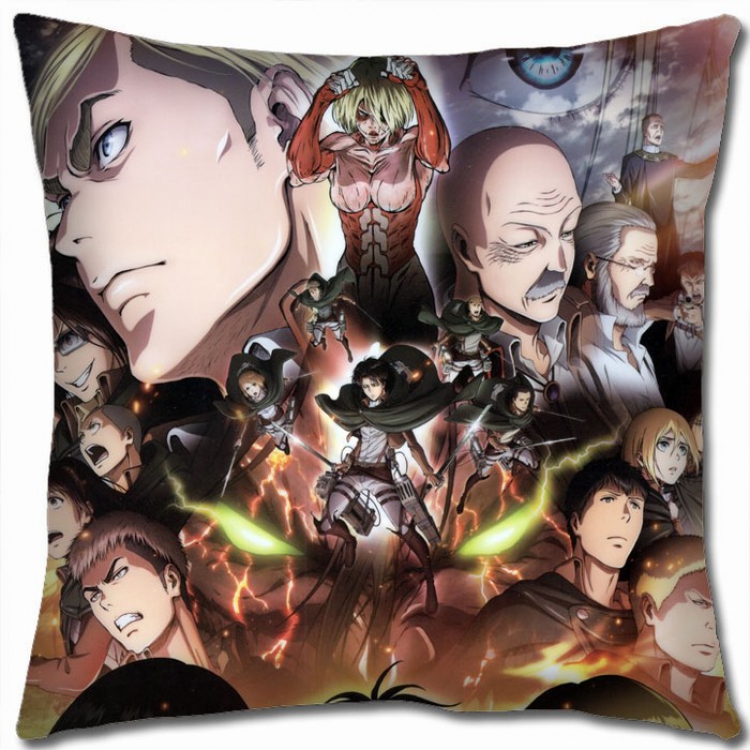 Shingeki no Kyojin Double-sided full color Pillow Cushion 45X45CM J12-36 NO FILLING