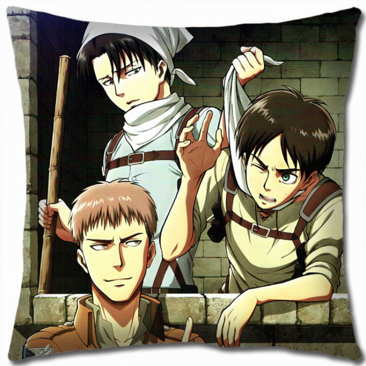 Shingeki no Kyojin Double-sided full color Pillow Cushion 45X45CM J12-41 NO FILLING