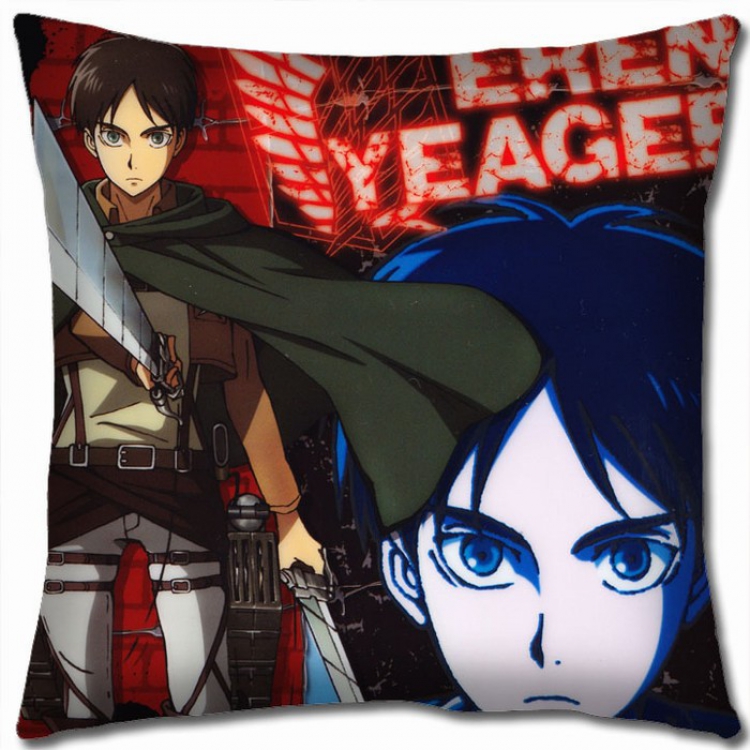 Shingeki no Kyojin Double-sided full color Pillow Cushion 45X45CM J12-44 NO FILLING