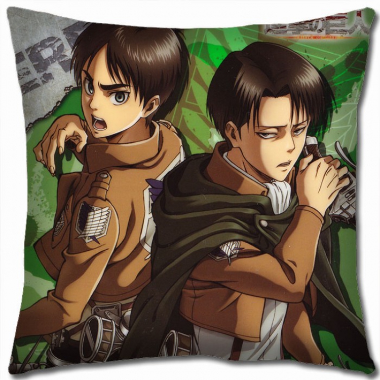 Shingeki no Kyojin Double-sided full color Pillow Cushion 45X45CM J12-49 NO FILLING