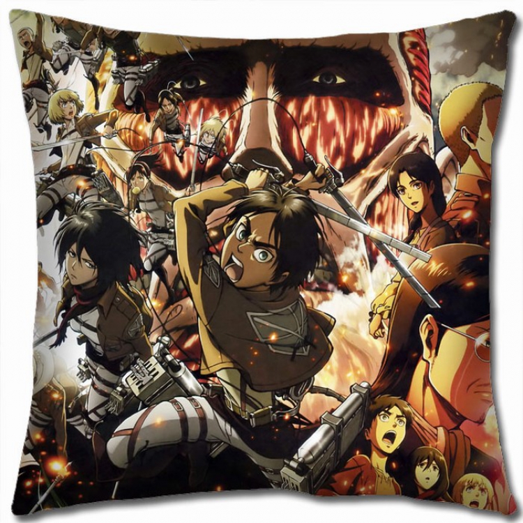 Shingeki no Kyojin Double-sided full color Pillow Cushion 45X45CM J12-59 NO FILLING