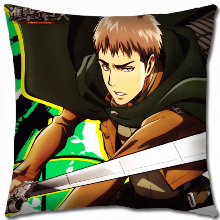 Shingeki no Kyojin Double-sided full color Pillow Cushion 45X45CM J12-77 NO FILLING