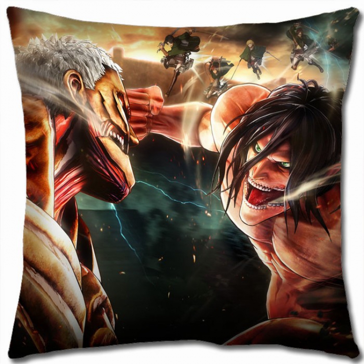 Shingeki no Kyojin Double-sided full color Pillow Cushion 45X45CM J12-80 NO FILLING