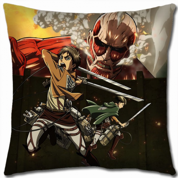 Shingeki no Kyojin Double-sided full color Pillow Cushion 45X45CM J12-8 NO FILLING