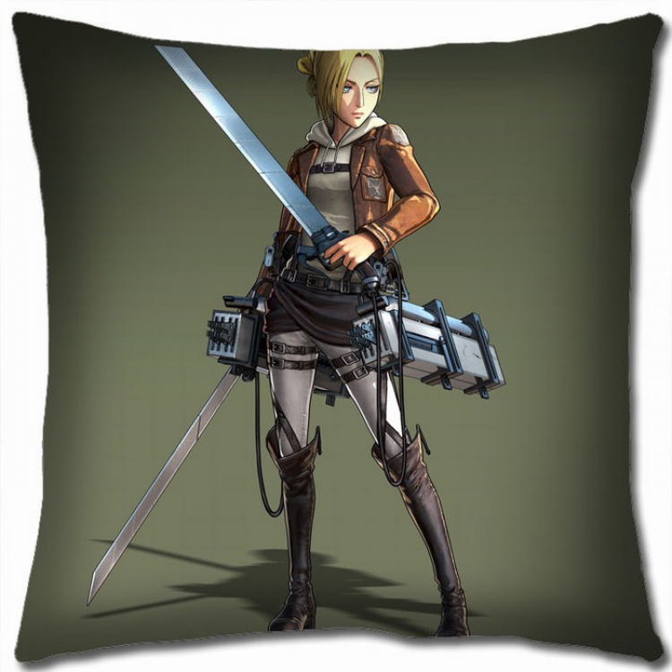 Shingeki no Kyojin Double-sided full color Pillow Cushion 45X45CM J12-98 NO FILLING