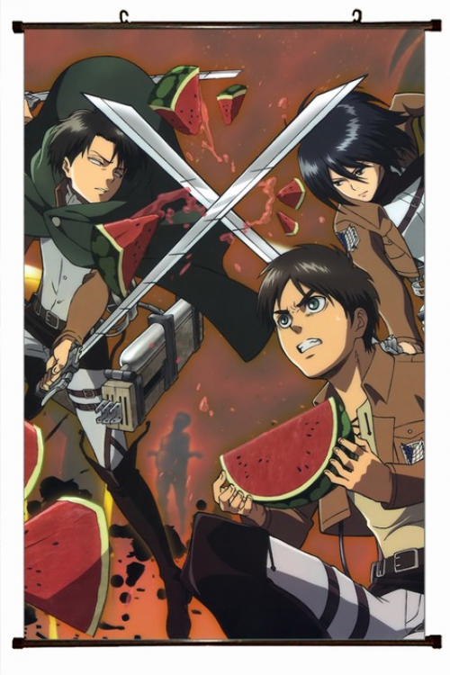 Shingeki no Kyojin Plastic pole cloth painting Wall Scroll 60X90CM preorder 3 days J12-102 NO FILLING