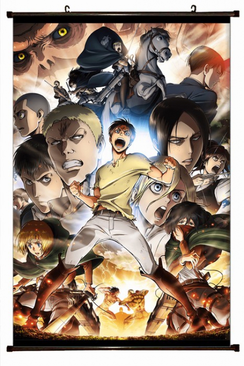 Shingeki no Kyojin Plastic pole cloth painting Wall Scroll 60X90CM preorder 3 days J12-10 NO FILLING