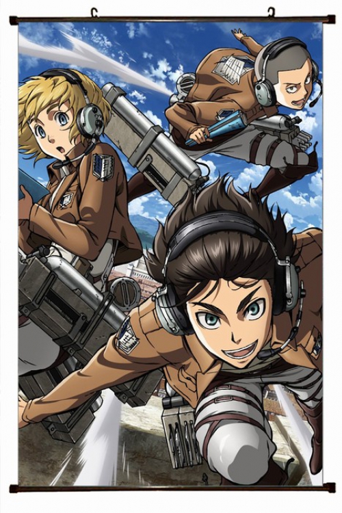 Shingeki no Kyojin Plastic pole cloth painting Wall Scroll 60X90CM preorder 3 days J12-123 NO FILLING