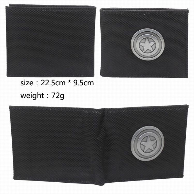 Captain America Short two-fold wallet purse