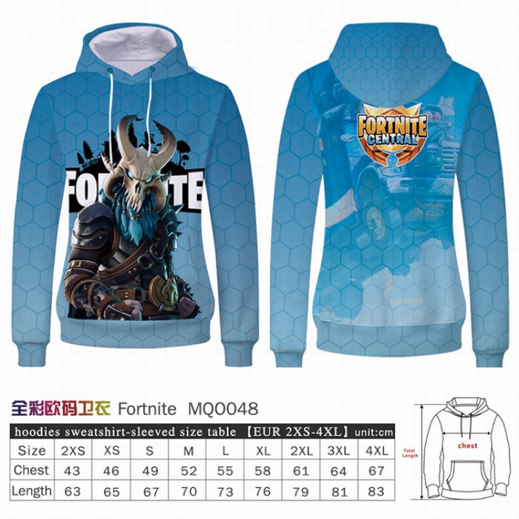 Fortnite Full Color Patch pocket Sweatshirt Hoodie EUR SIZE 9 sizes from XXS to XXXXL MQO48