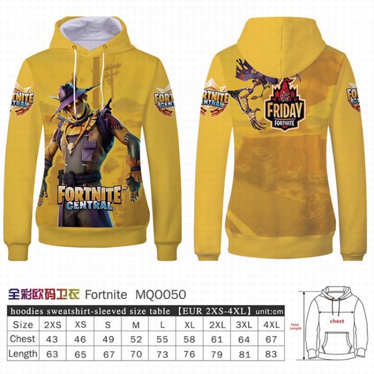 Fortnite Full Color Patch pocket Sweatshirt Hoodie EUR SIZE 9 sizes from XXS to XXXXL MQO50
