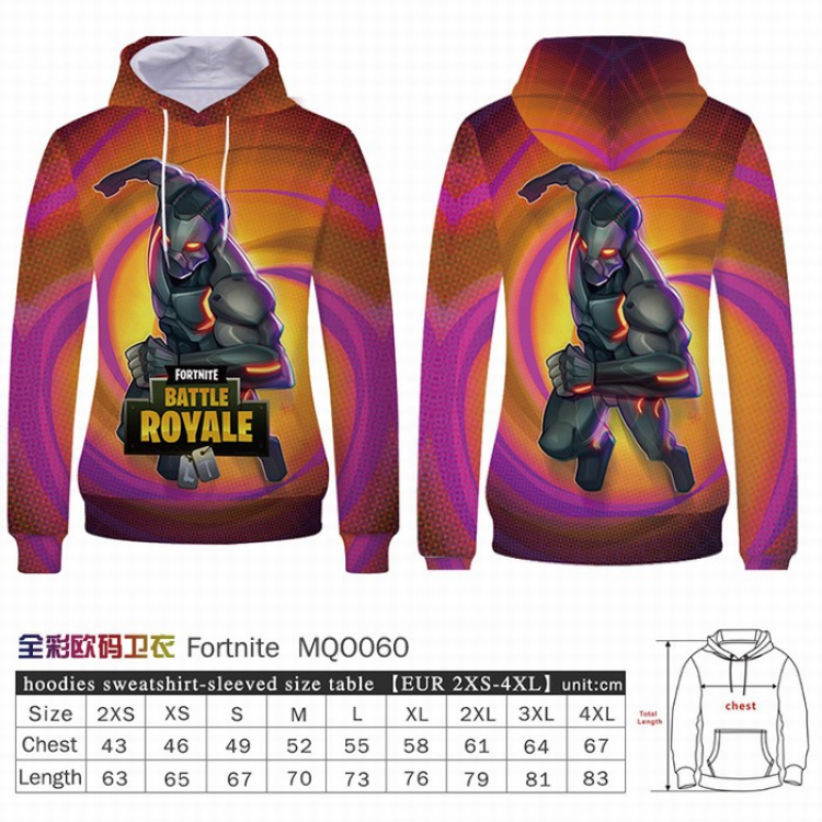 Fortnite Full Color Patch pocket Sweatshirt Hoodie EUR SIZE 9 sizes from XXS to XXXXL MQO60