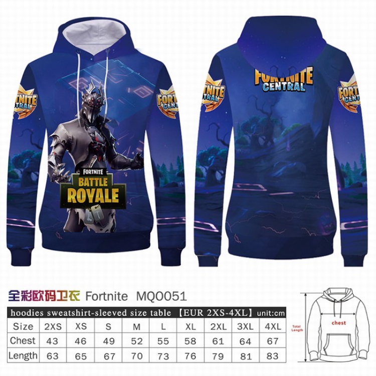 Fortnite Full Color Patch pocket Sweatshirt Hoodie EUR SIZE 9 sizes from XXS to XXXXL MQO51