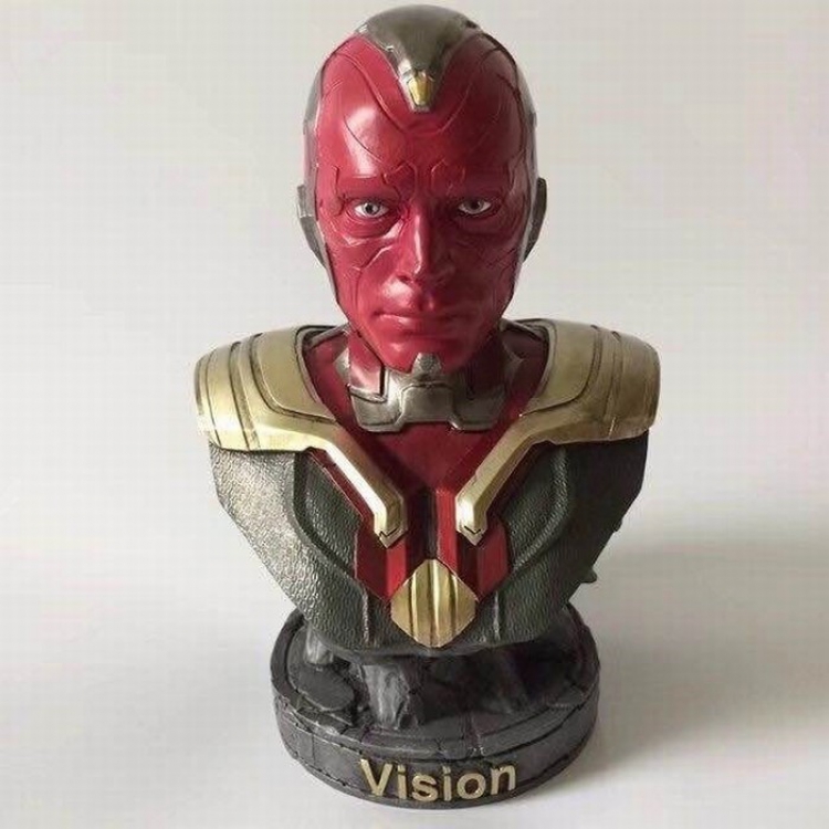 The avengers allianc Vision Full resin material Unmovable Statue Figure Decoration Kraft packaging 21X18X15CM 1.32KG