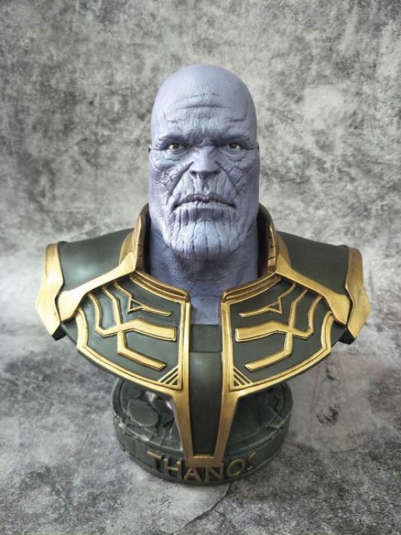 The avengers allianc Thanos Full resin material Unmovable Statue Figure Decoration Kraft packaging 23.5X23.5X17CM 1.78KG