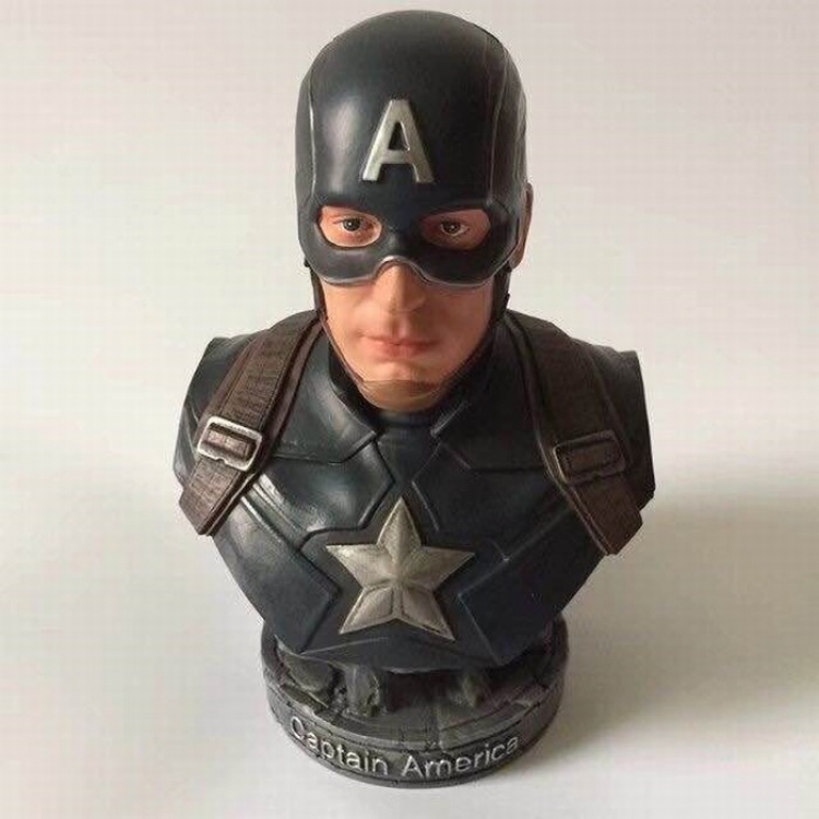 Captain America Full resin material Unmovable Statue Figure Decoration Kraft packaging 21X18X15CM 1.46KG