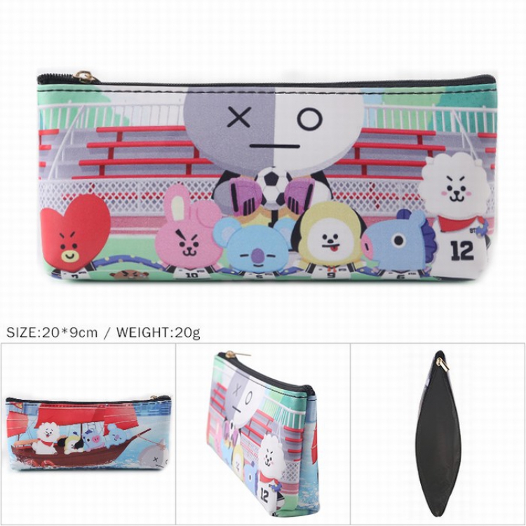 BTS Zipper Pencil Bag 20X9CM 20G Style C