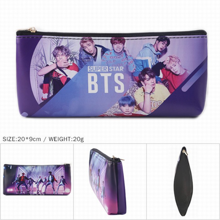 BTS Zipper Pencil Bag 20X9CM 20G Style A